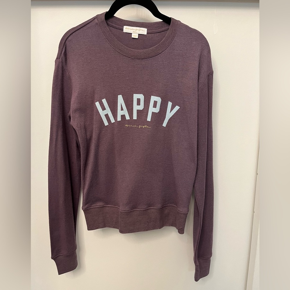 NWOT Spiritual Gangster Happy Savasana Pullover Crewneck Sweatshirt